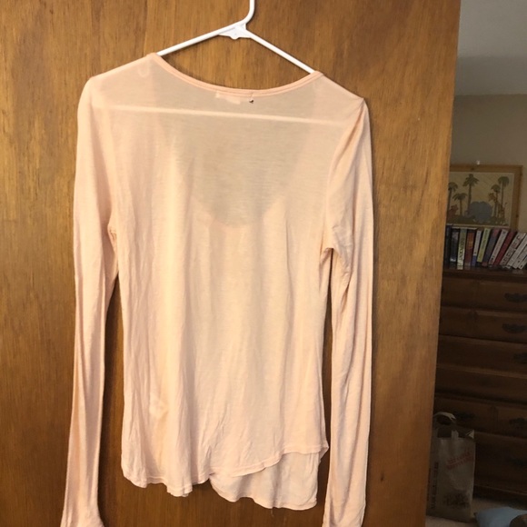 Coral Long Sleeve Forever 21 Shirt - Picture 2 of 3